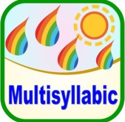 Multisyllabic for Speech Therapy, Autism, and Special Needs education Released by Abitalk on Apple, Amazon, and Barns & Noble Stores.